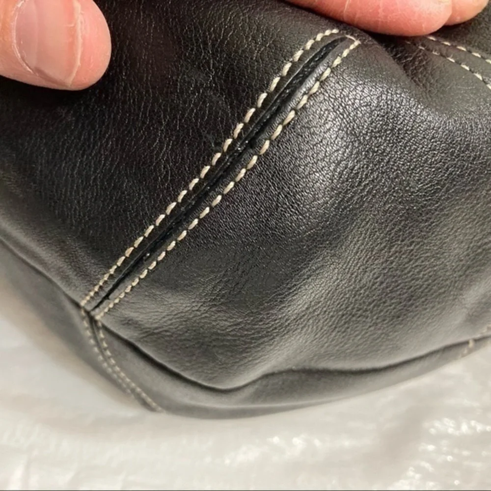 Coach vintage black leather soho tote bag - Picture 9 of 12
